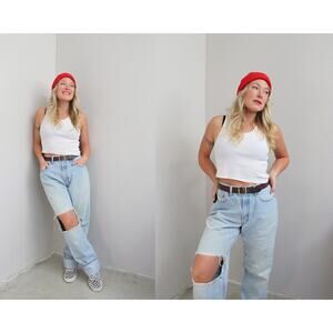 1990's Vintage Levi's 550 Canadian Made Jeans ~ Women's MD LG 33" 34" Men's MD
